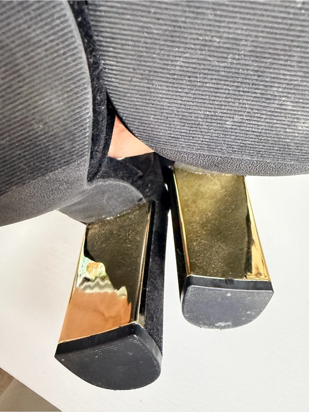 Lulus Laura Black Velvet Ankle Strap Heels
